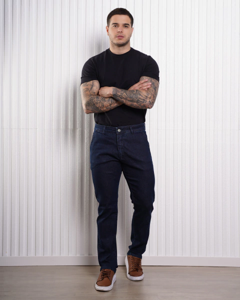 CALÇA JEANS MASCULINA BOLSO FACA - 7524065