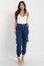 CALÇA CARGO JOGGER JEANS FEMININA - 8523026 na internet