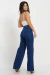 CALÇA JEANS FEMININA WIDE LEG SEM COSTURA NA LATERAL- 8523025 na internet