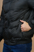 JAQUETA DE FRIO MASCULINA CINZA COM LÃ NA GOLA - 30002 - loja online