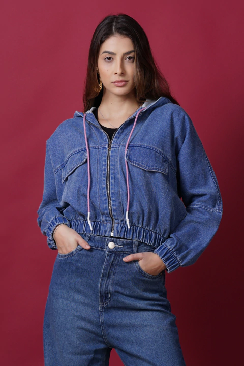 JAQUETA JEANS FEMININA CLARA - 902301