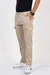 CALÇA CARGO MASCULINA DE SARJA BEGE - 7523162 - comprar online