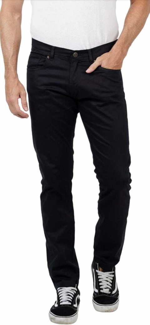 CALÇA SARJA SLIM MASCULINA PRETA - 7523020