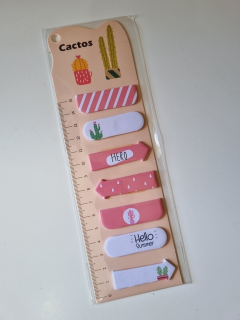 Notas Autoadesivas Cacto Rosa