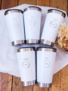 Copo estilo Stanley com tampa + gravação - Afeto Canecas