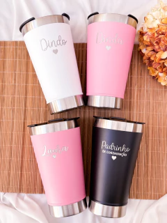 Copo estilo Stanley com tampa + gravação - Afeto Canecas