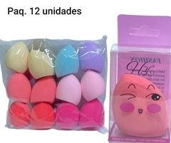 PAQ X12 ESPONJAS PARA MAQUILLAJE - comprar online