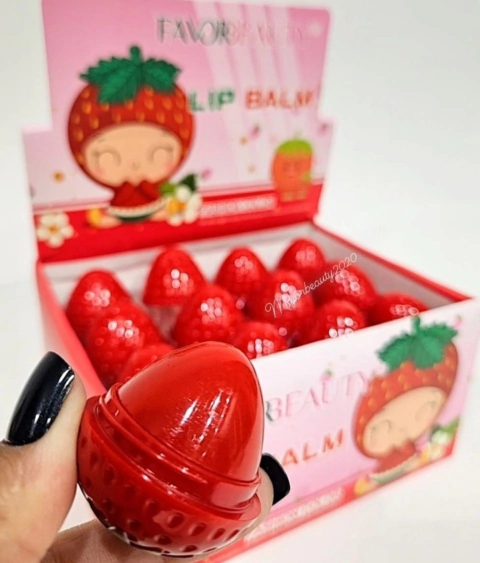 CAJA X24 BÁLSAMO PARA LABIOS FRUTILLA