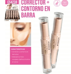 DUO CORRECTOR Y CONTORNO EN BARRA - PINK21