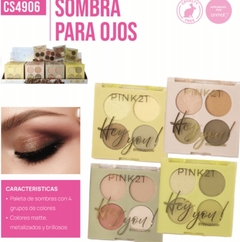 PALETA DE SOMBRAS 4 TONOS - PINK21
