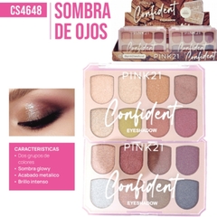 PALETA DE SOMBRAS CONFIDENT - PINK21