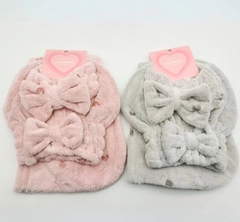 KIT 3PCS VINCHA, GORRO Y PAÑO PARA CABELLO - CITY GIRL