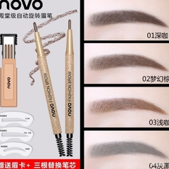 LÁPIZ PARA CEJAS CON REPUESTO Y PLANTILLA - NOVO - comprar online