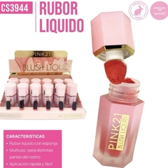 RUBOR LÍQUIDO CON ESPONJA - PINK21