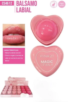 BÁLSAMO LABIAL CORAZÓN - PINK21