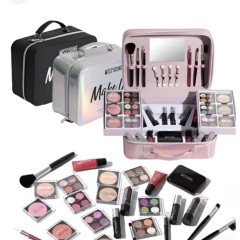 MALETÍN / COFRE CON KIT DE MAQUILLAJE Y BROCHAS - comprar online