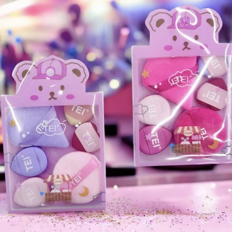 SET DE ESPONJITAS 6PCS - TEI COSMÉTICA