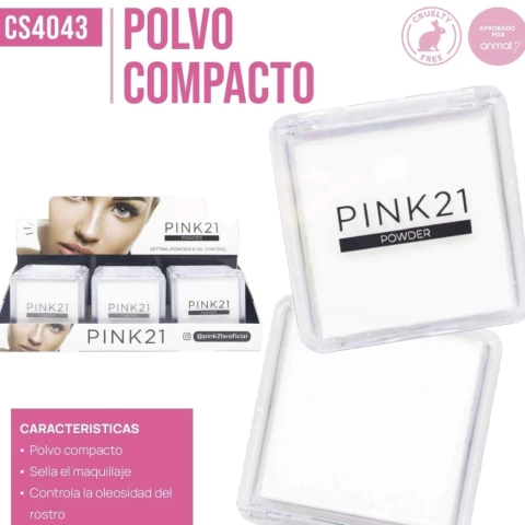 POLVO COMPACTO SELLADOR DE MAQUILLAJE - PINK21