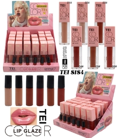 CAJA X24 GLOSS LABIAL LIP GLAZE - TEI COSMÉTICA
