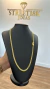 Corrente Cadeado duplo 6mm - 70cm - banho de ouro 18K na internet