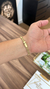 Pulseira Grumet Lacraia 6mm - (21cm) - banho de ouro 18K na internet