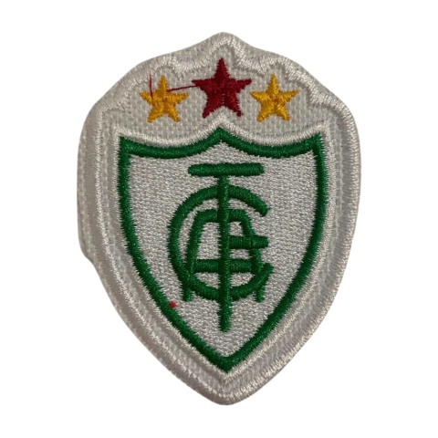 Patch Bordado Escudo América Mineiro 7,0cm x 5,0cm