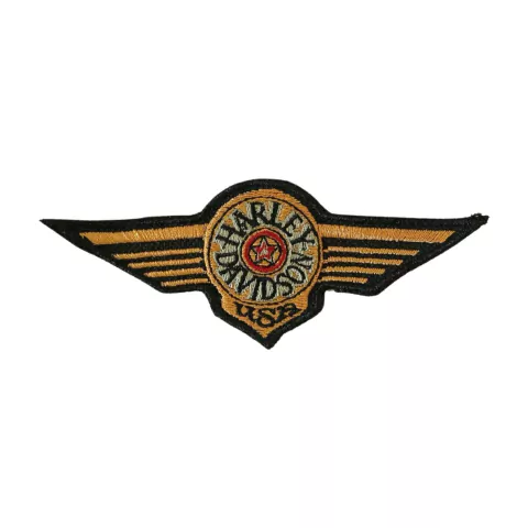 Patch Bordado Logo Harley Davidson USA 13cm x 5,5cm