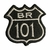 Patch Bordado Rota BR 101 5,0cm x 5,0cm