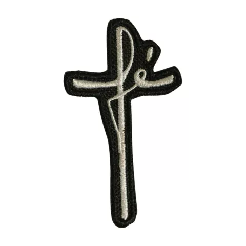 Patch Bordado Fé 8,5cm x 4,5cm