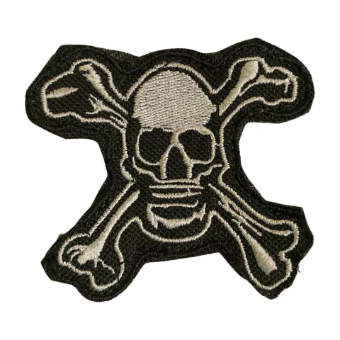 Patch Bordado Caveira 8,0cm x 7,0cm