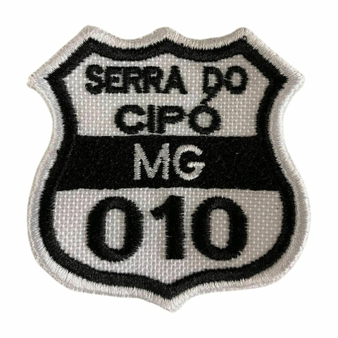 Patch Bordado Rota Serra Do Cipó MG 010. 6,5cm x 6,5cm