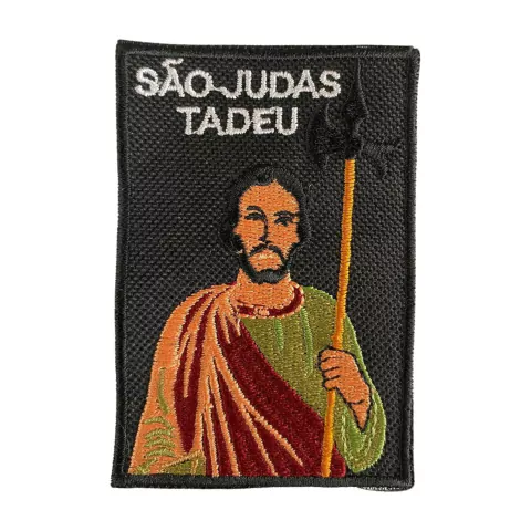 Patch Bordado São Judas Tadeu 9,0cm x 6,0cm