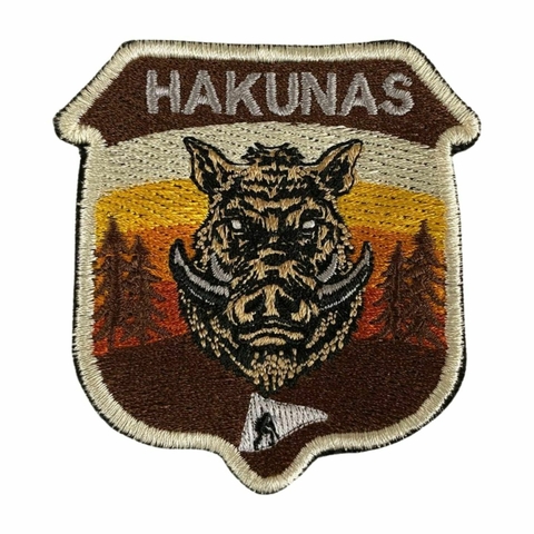 Patch Bordado Legendários Hakunas 7,0cm x 6,5cm