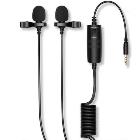 Microfone lapela duplo Soleste M2L3 com cabo de 4.2m - comprar online