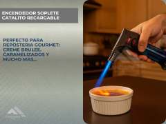 Soplete Cocina Repostería Flambeador Recargable Regulable en internet