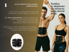 Electrodos Abdominales Gym Muscular Estimulador Fitness ems - MANDARe STORE