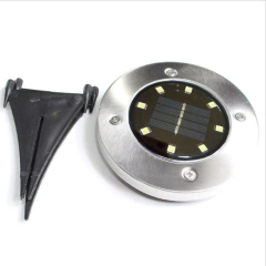 Estaca Lampara Solar 8 Led Farol Jardín Pasto Césped - Mandarina Store
