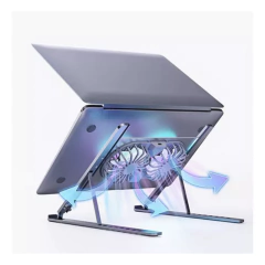 Soporte Plegable para Notebook Aluminio Con Cooler na internet