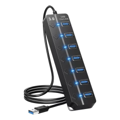 Hub de 7 Puertos Usb 3.0 - Mandarina Store