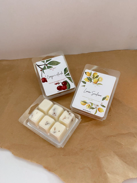 Kit Wax Melt Cereja e Avelã & Limão Siciliano