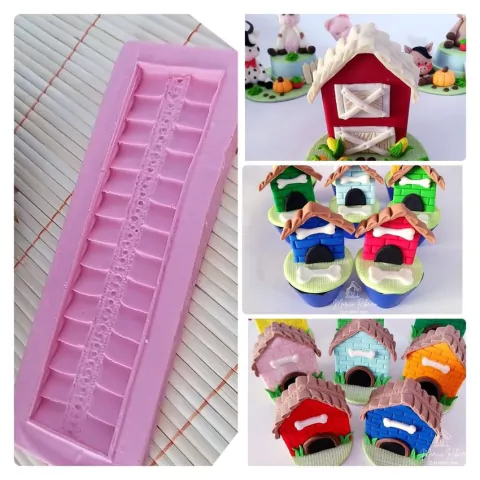 Molde Babado Telhado