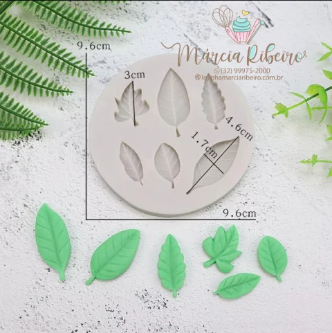 Molde Folhas Tree