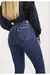 Calça Jeans Feminina Skinny Cigarrete Média Barra Desfiada - DZ20672