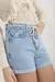 Shorts Jeans Feminino Mom Cintura Alta com Cordão - DZ6741 - comprar online
