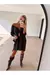 Vestido Tricô Amplo Preto - loja online
