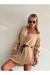 Vestido Tricô Amplo Aveia - comprar online