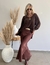 Imagem do Saia Midi Cetim Cloe Brown Coffee