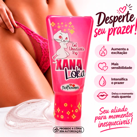 XANA LOKA EXCITANTE FEMININO 15G LINHA BRASILEIRINHOS HOT FLOWERS