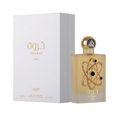 Perfume feminino Tharwa Gold EDP - 100ml Lattafa (árabe)