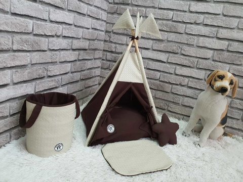 Cabana e Cesto Beige and Brown